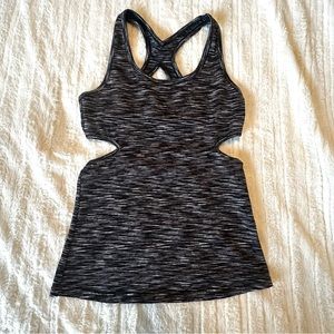 Mono B Black & White Cutout Athletic Top